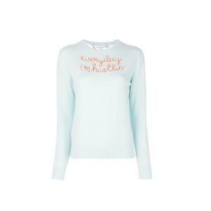 Lingua Franca 'Everyday I'm Hustlin'' Cashmere Top